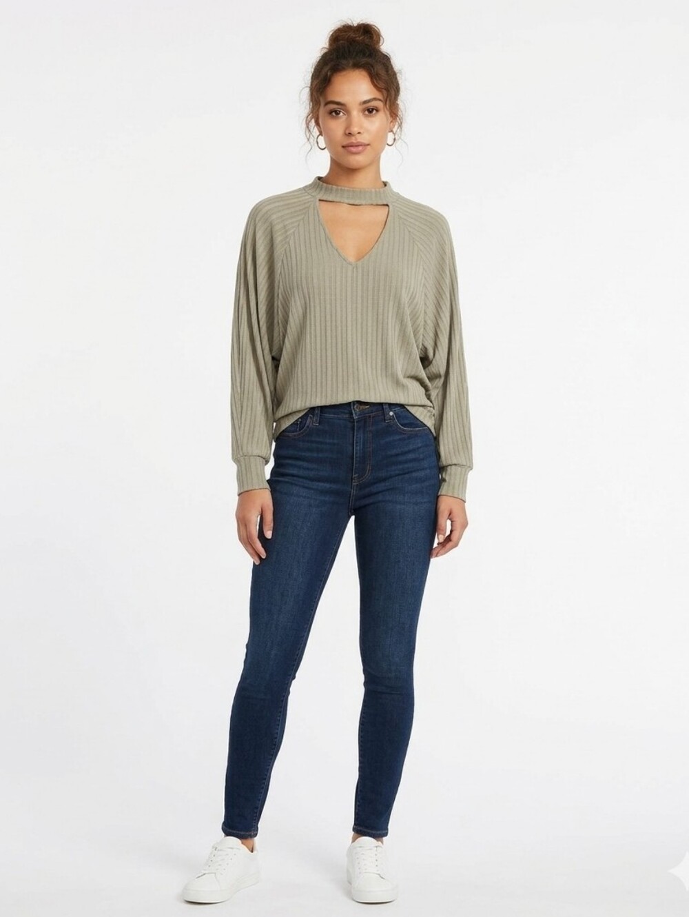 FOREVER 21 + Cutout neckline dolman sleeve top size 2X